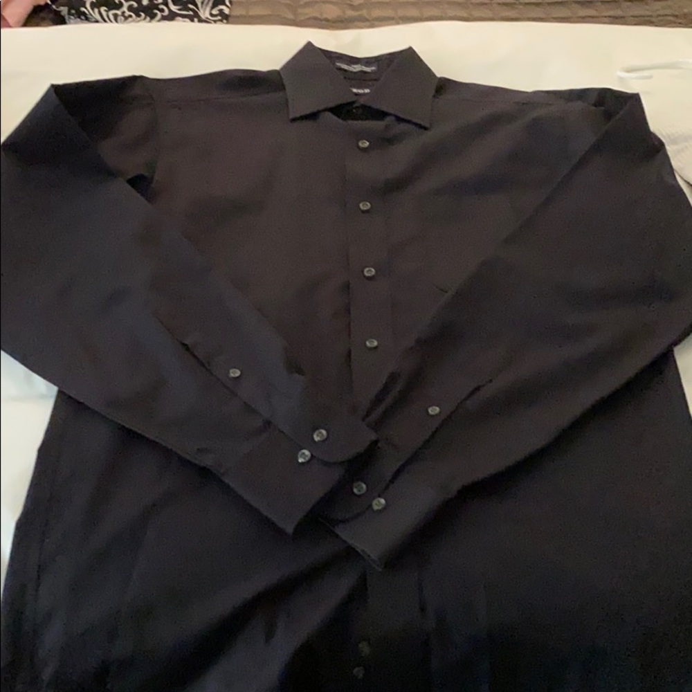 Black button down